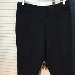 Black pants, hidden elastic waist